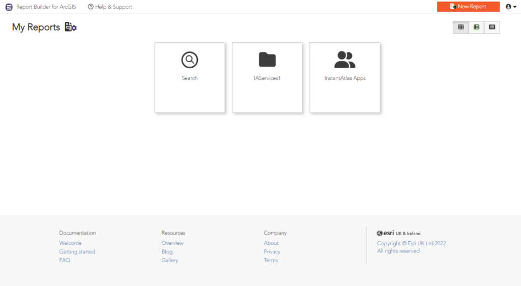 Report Builder for ArcGIS Home Page