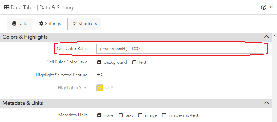 How to use cell color rules in report builder